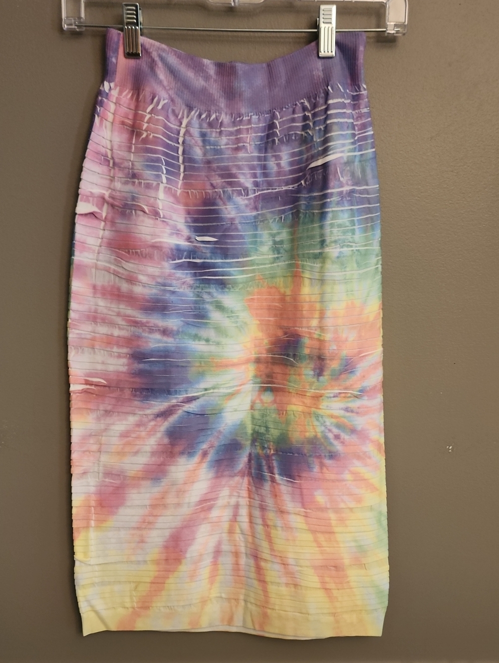 2 Skirts For 1 Price! Trinity Tribe Pastel Tie-Dye Skirt And A Solid Grey Skirt
